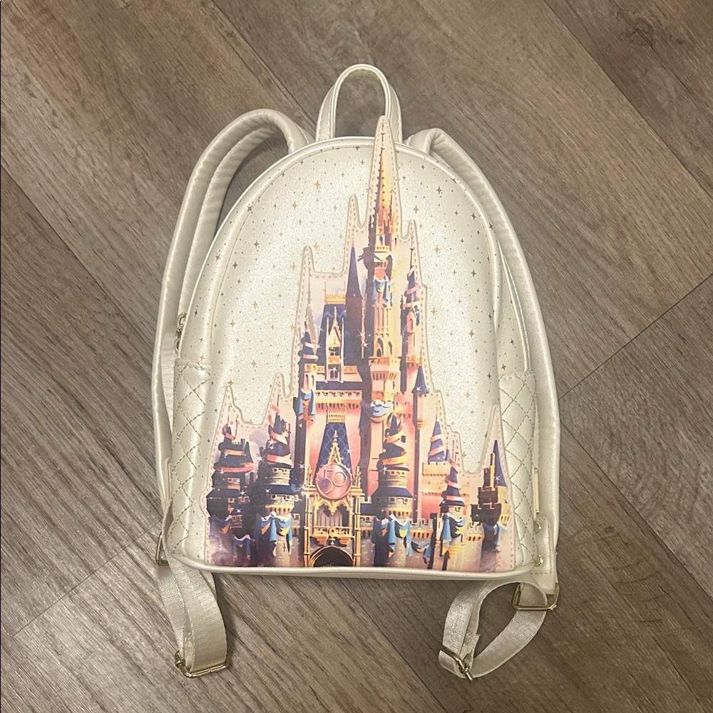 Authentic Loungefly 50th anniversary Disney Castle backpack